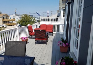 2nd Floor/Spacious deck to enjoy your sunset evenings after the beach, which is only a 3 block walk.