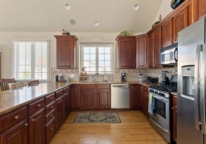 5 bedroom, 4 bath home is just nine houses from the entrance to a dune-protected beach