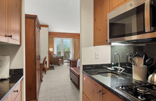 Stowe Area Cabin | #1428 * Lodge at Spruce Peak | Ski in Ski out | Studio | Expansive views of Spruce Peak and Village