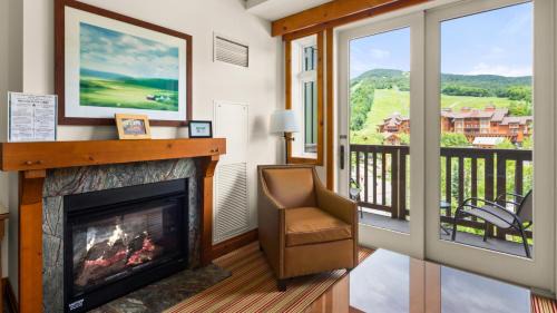 Stowe Area Resort | 1434 Lodge at Spruce Peak Ski in Ski out Studio Expansive Views By Stowe Mountain Rentals