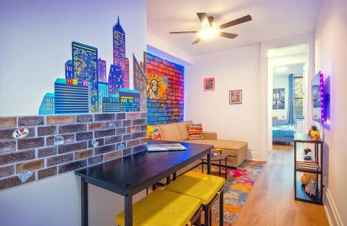Hoboken Apartment | 15 Minutes to NYC - Modern & Colorful Hoboken Getaway