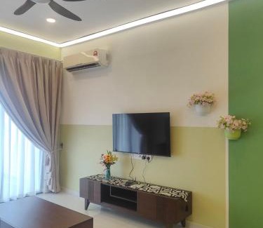 Central District Apartment | 16Johor, nearCIQ, Danga bay Free parking 3BR 15pax