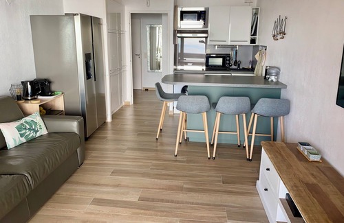 Theoule-Superieur Apartment | 2 P PANORAMIC SEA VIEW, SWIMMING POOL * classified 3-star furnished tourist accommodation + Garage