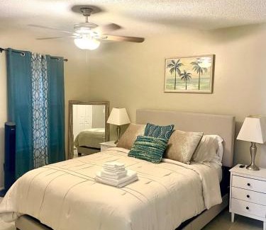 Brent Apartment | 22 min to Beach-2 bd room-Self check in -sleep 6-BBQ-WD