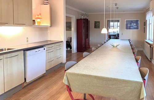 Ljørslev House | 32 persons. 455 m2 luxury holiday home with swimming pool