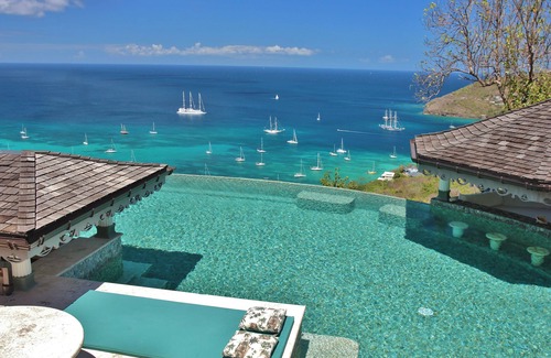 Friendship Bay Cottage | 5* HIBISCUS Cottage* Breathtaking VIEWS- Incredible INFINITY POOL-Amazing ISLAND