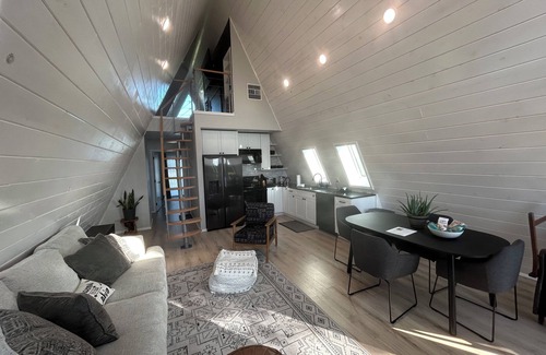 Garvin County Cabin | A-Frames at Harmony Hills, Exotic Animal Jeep Tours, Hot Tub, 320 Acre Ranch