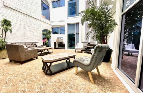 Old Market Apartment | A historic 700 square foot Atrium loft in the heart of the Old Market