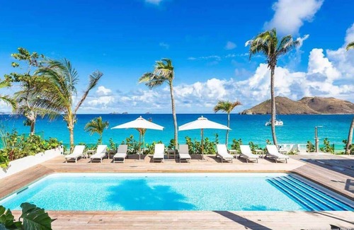 Anse des Flamands Villa | A nice 8 bedroom country house with spectacular beach view and private swimming