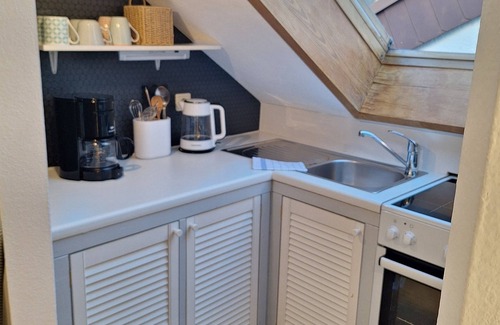 Annweiler am Trifels Apartment | Above the rooftops of Annweiler! Light-flooded attic studio with sun terrace