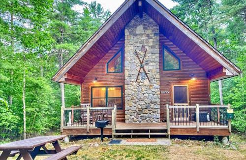 Jay House | Adirondack Mountain Cabin with Hot Tub, Near Whiteface, Lake Placid, Fire Pit, Game Rm