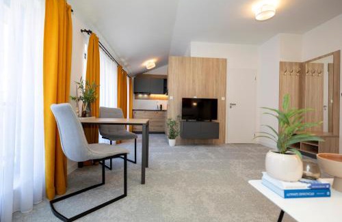 Banska Bystrica Apartment | ALURE RESIDENCES 11 - 24h self check-in & private parking next to the apartment building included, CITY CENTER right on SNP Square in a quiet passage, new building, best deal in town