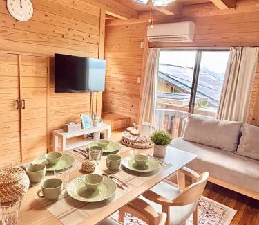 Amakusa House | Amakusa Log House with Sea and Sunset View