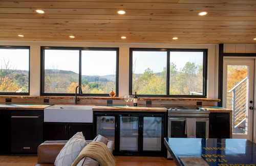 Whitingham Apartment | Amazing 34 foot high shipping container home in Whitingham on Sadawga Lake