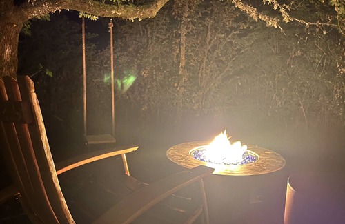 McMinnville RV Rental | Amico Farm cozy wine country all weather Vista Tent with stunning views