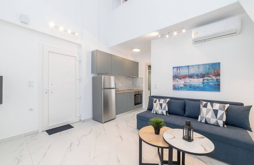 Paralia Ofryniou Apartment | Anastasia Residential Complex-Two-Bedroom Loft with Pool Access