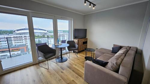 Grunwald Apartment | Apartament Bułgarska 59 - sypialnia i salon - 40m2 - self check in 24h