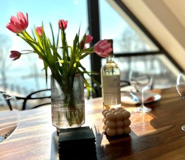 Wilkasy Apartment | Apartament Masuria Sky w Nautica Resort z widokiem na jezioro Niegocin