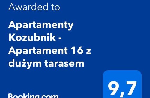 Porabka Apartment | Apartamenty Kozubnik - Apartament 16 z dużym tarasem