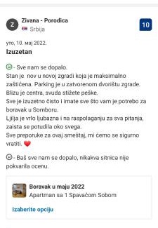 Sombor Apartment | Apartman Ljiljana LUX Sombor