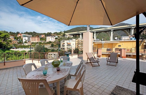 Arenzano Apartment | Apartment 'Attico di Silvy e Kikka' with Sea View, Terrace & Wi-Fi