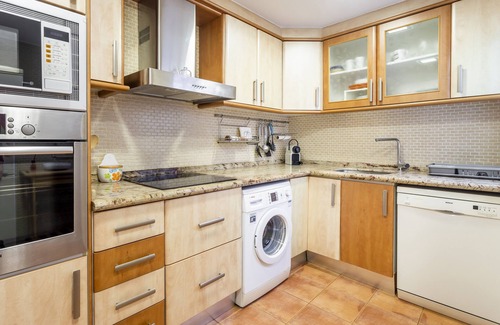 Sant Antoni Apartment | Apartment 'Cristina Center' with Balcony, Wi-Fi and Air Conditioning