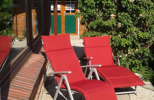 Hasselberg Apartment | Apartment field view between the Baltic Sea and Schlei with winter garden