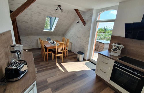 Treuen Apartment | Apartment 'Klinkerhaus Treuen' with Private Terrace and Wi-Fi