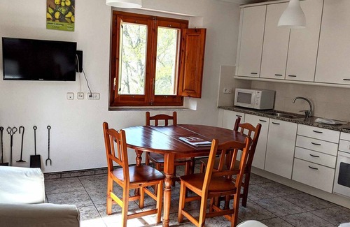 Santa Pau Apartment | Apartment 'Mas El Carrer - Groc' with Mountain View, Shared Pool and Wi-Fi