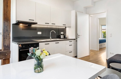 Wittenberge Apartment | Apartment 'Modernes Loft An Der Elbe' with Balcony, Wi-Fi and Air Conditioning