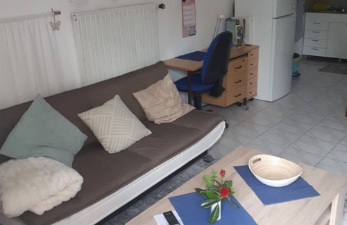 Hanhofen Apartment | Apartment Roshol - apartment/apartment, shower or bath, toilet, gartenseiti