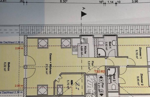 Haffkrug Apartment | Apartment sound of the sea balcony 2 bathrooms 3SZ central quiet 40m to the beach WLAN