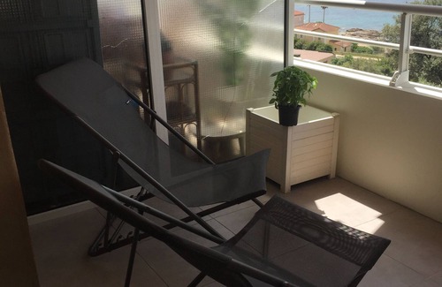 Ajaccio Apartment | Apartment T3 rated 3 stars sea view with terrace, beach 2 minutes walk