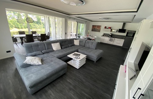 Saaldorf Condo | Apartments -Saaldorf WG 5 with balcony and view of the reservoir