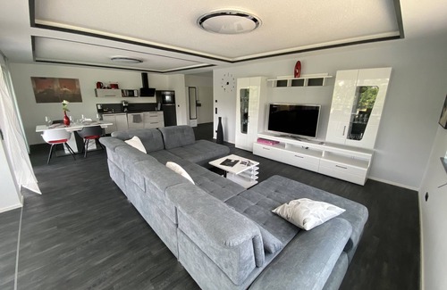 Saaldorf Condo | Apartments -Saaldorf WG 5 with balcony and view of the reservoir