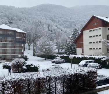 Saint-Lary-Soulan Apartment | Appartement T2+coin nuit 6 pers résidence de Cami Real au centre du village de saint Lary Soulan avec piscine intérieure+ sauna et hammam