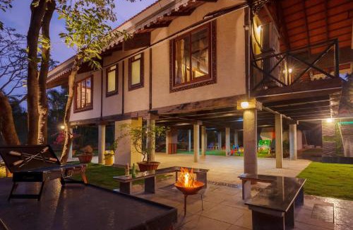 Malavli Villa | Aranyam Villa by StayVista with Modern wooden interiors, Kidszone, Indoor games & plunge pool