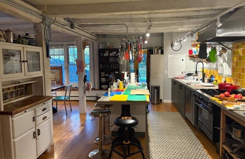 Rhinebeck House | Artist's Retreat: Farm Stay with Gas Fireplace, Sauna, and Saltwater Hot Tub