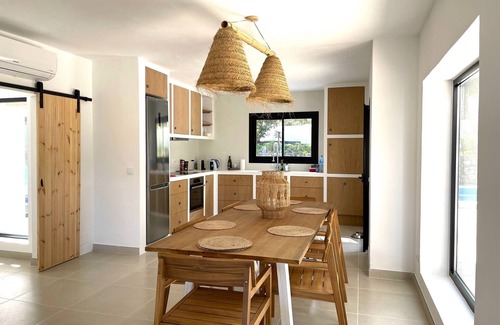 Cala Comte Villa | Atico, private pool and sea view in front of sunsets