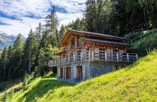 Riddes Ski Chalet | Authentic Swiss Spa Chalet Nesoya Jacuzzi Sauna