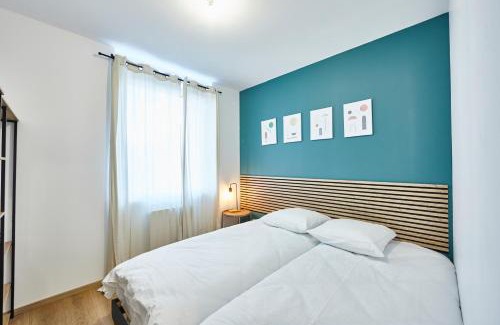 Mulhouse Apartment | BE-4G - Joli 2 pièces tout équipé pour 1-2 pers au 4ème étage au centre de Mulhouse
