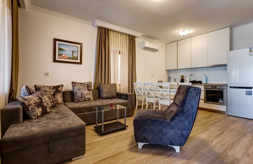 Sveti Stefan Apartment | Beachfront 2BR Apartment with Terrace & Sea View