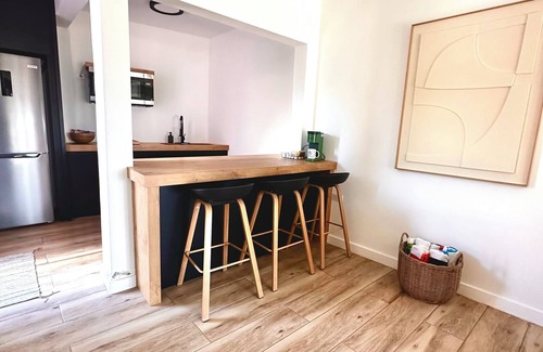 Hatillo Apartment | Beachfront spacious studio stunning sunset + pool with King Bed