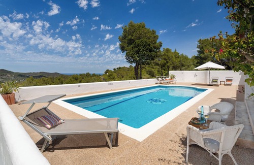 Sant Josep de sa Talaia Villa | Beautiful villa for 6 with large pool in the hills of san jose.Very well located