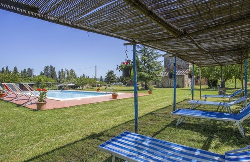 Monteriggioni Villa | Beautiful apartment in villa with pool, WIFI, TV, patio, pets allowed and panoramic view