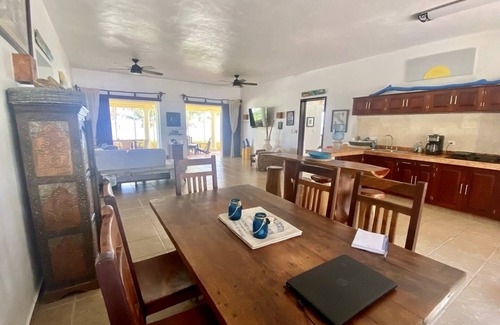 El Placer Villa | Beautiful home w/private white sand beach on the Caribbean; a/c in every room!