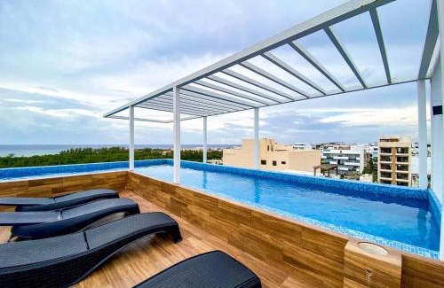 Luis Donaldo Colosio Apartment | Best Studio at 5th Ave with Pool Gym Steps to Beach