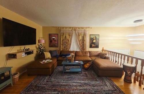 Maryland Heights House | Blue Boho Music and Meme House Four Bedroom Home with Arcade near Westport Plaza