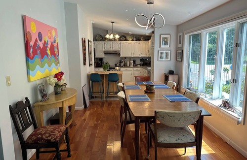 Mount Marion House | Blue Lake House - Enjoy the glow and warmth of a wood stove