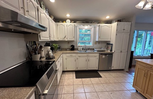 Mount Marion House | Blue Lake House - Enjoy the glow and warmth of a wood stove